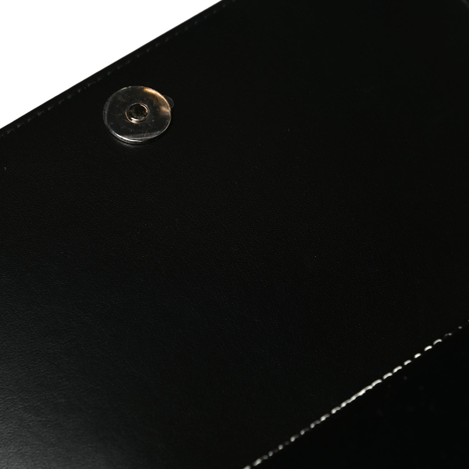 Christian Dior Patent Cannage Lady Dior Chain Wallet Black 26 of 29