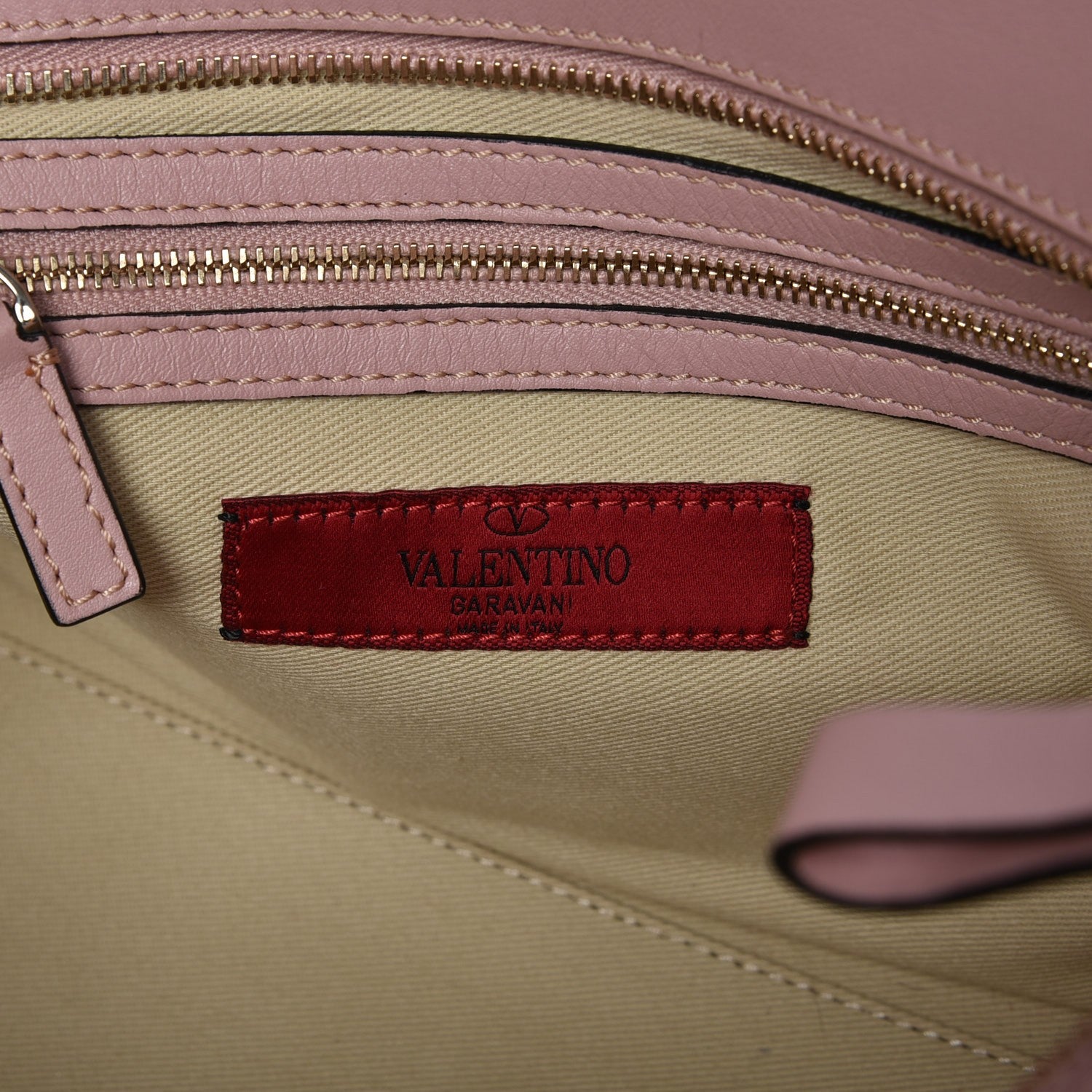 Valentino Garavani Vitello Small Rockstud Double Handle Tote Pink 7 of 8