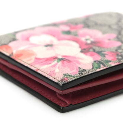Gucci GG Supreme Monogram Blooms Card Case Beige Multicolor Dry Rose 8 of 13