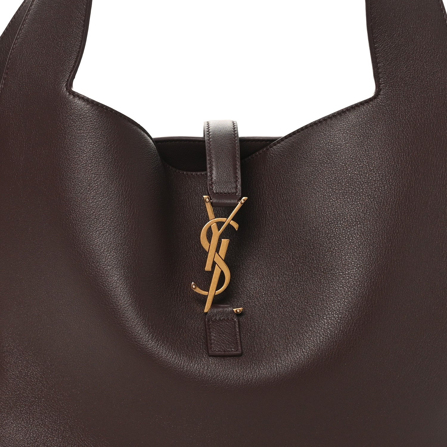 Saint Laurent Smooth Calfskin Le 5 A 7 Bea Tote Raisin 8 of 10