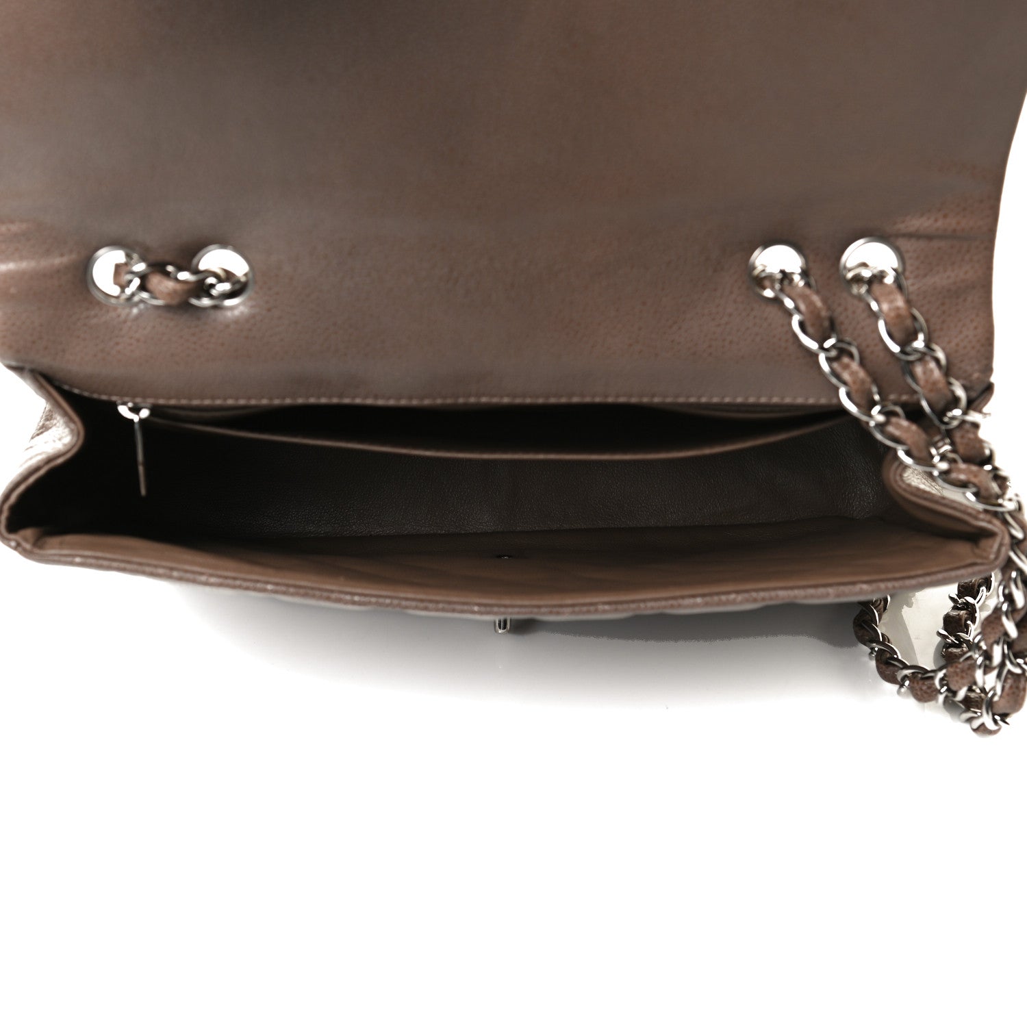 Chanel Caviar Quilted Jumbo Single Flap Brown 5 of 18