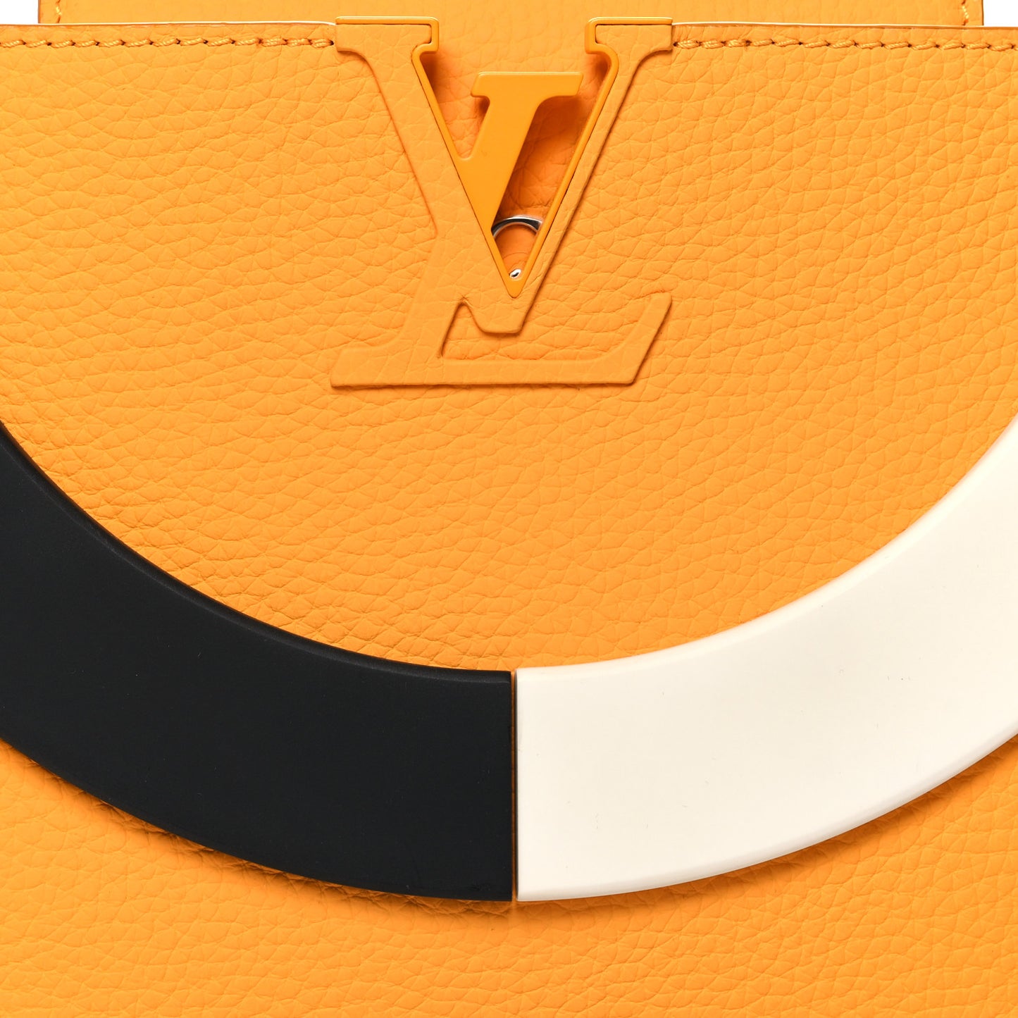 Taurillon Daniel Buren Artycapucines MM Orange White