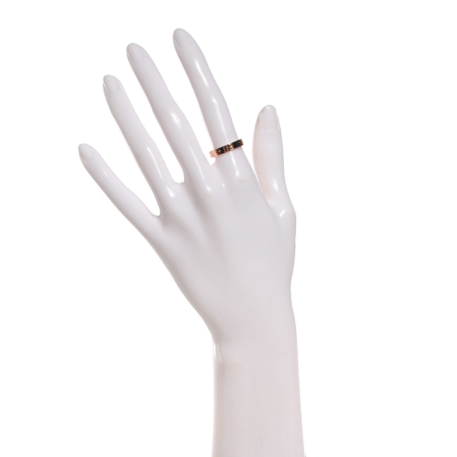 Cartier 18K Pink Gold 4mm LOVE Wedding Band Ring 53 6.5 2 of 4