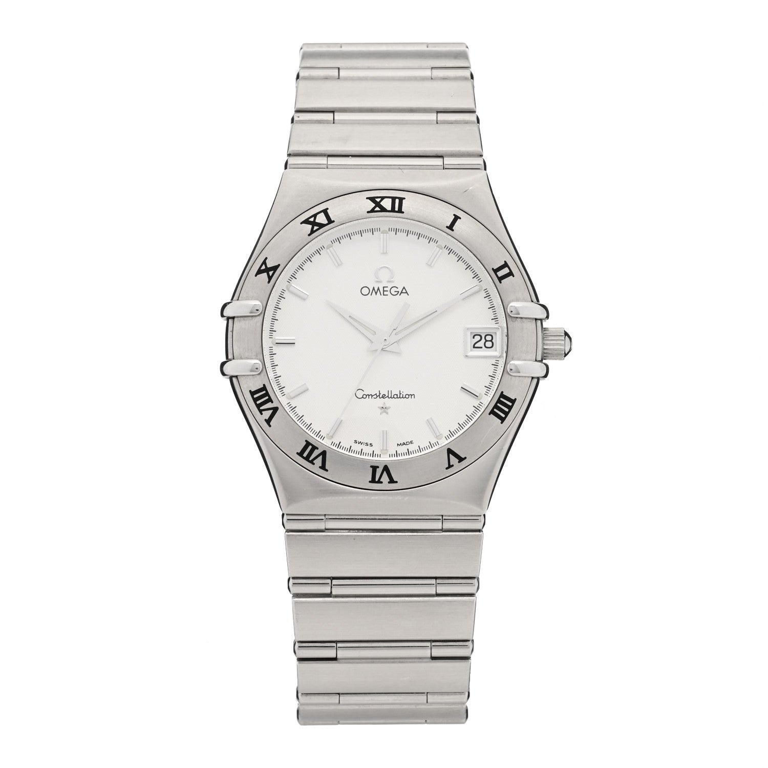 Omega Stainless Steel 33mm Constellation Quartz Watch White 1512.30 1 of 4