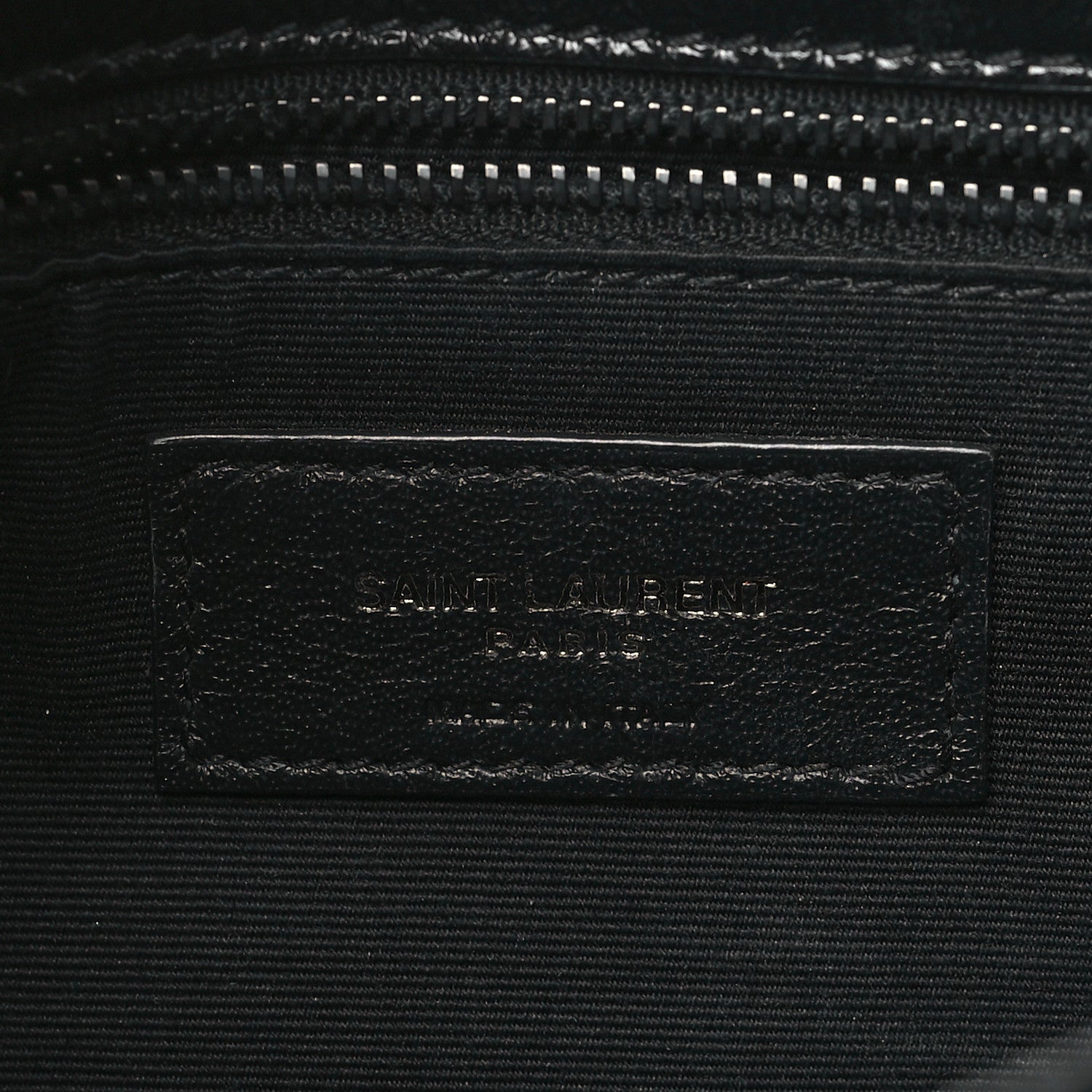Saint Laurent Crinkled Calfskin Matelasse Monogram Medium Niki Chain Satchel Black 6 of 9
