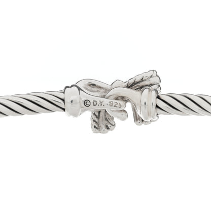 David Yurman Sterling Silver Diamond Bow Cable Collectibles Bracelet 3 of 3