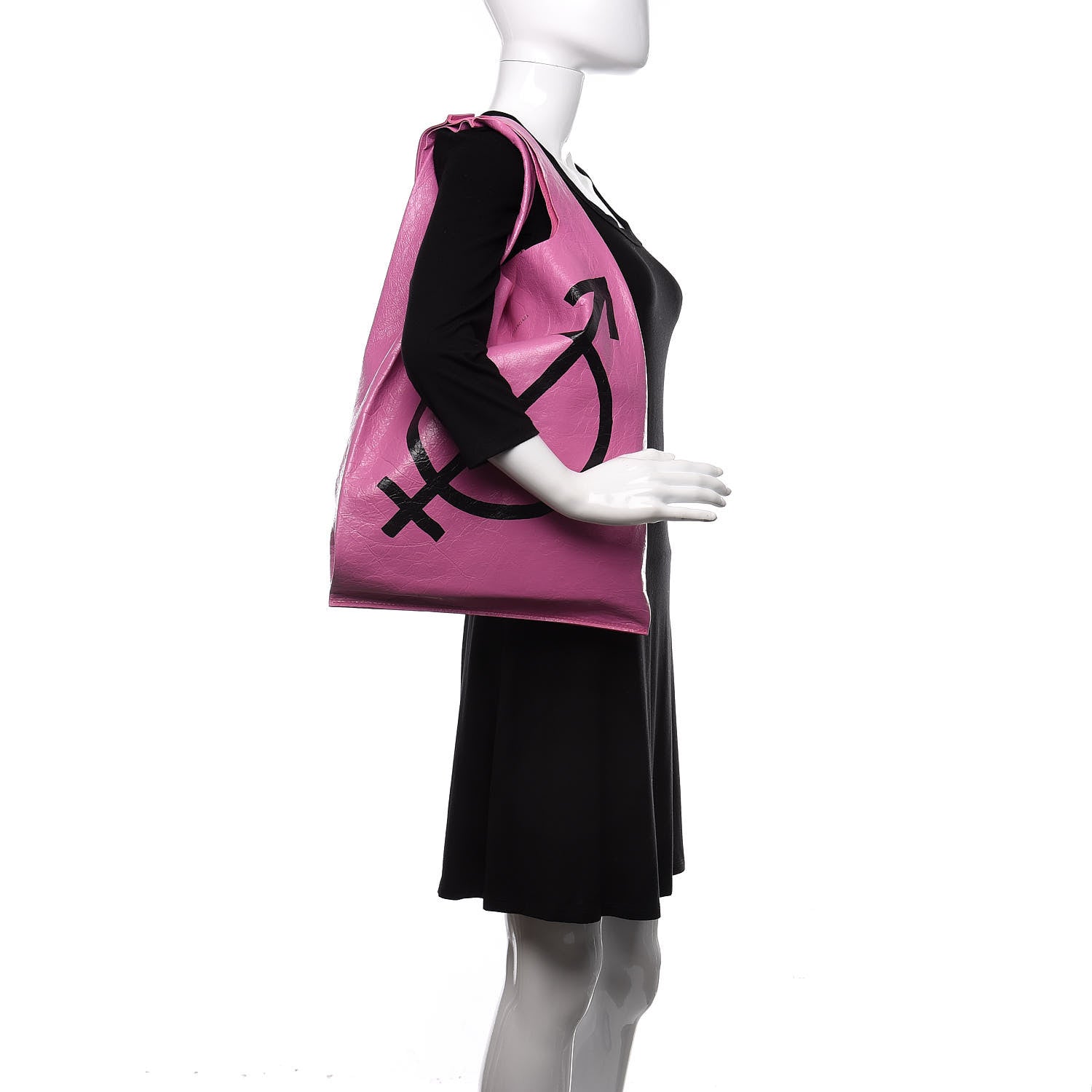Balenciaga Agneau Arena All Gender M Supermarket Shopper Rose Bonbon 3 of 11