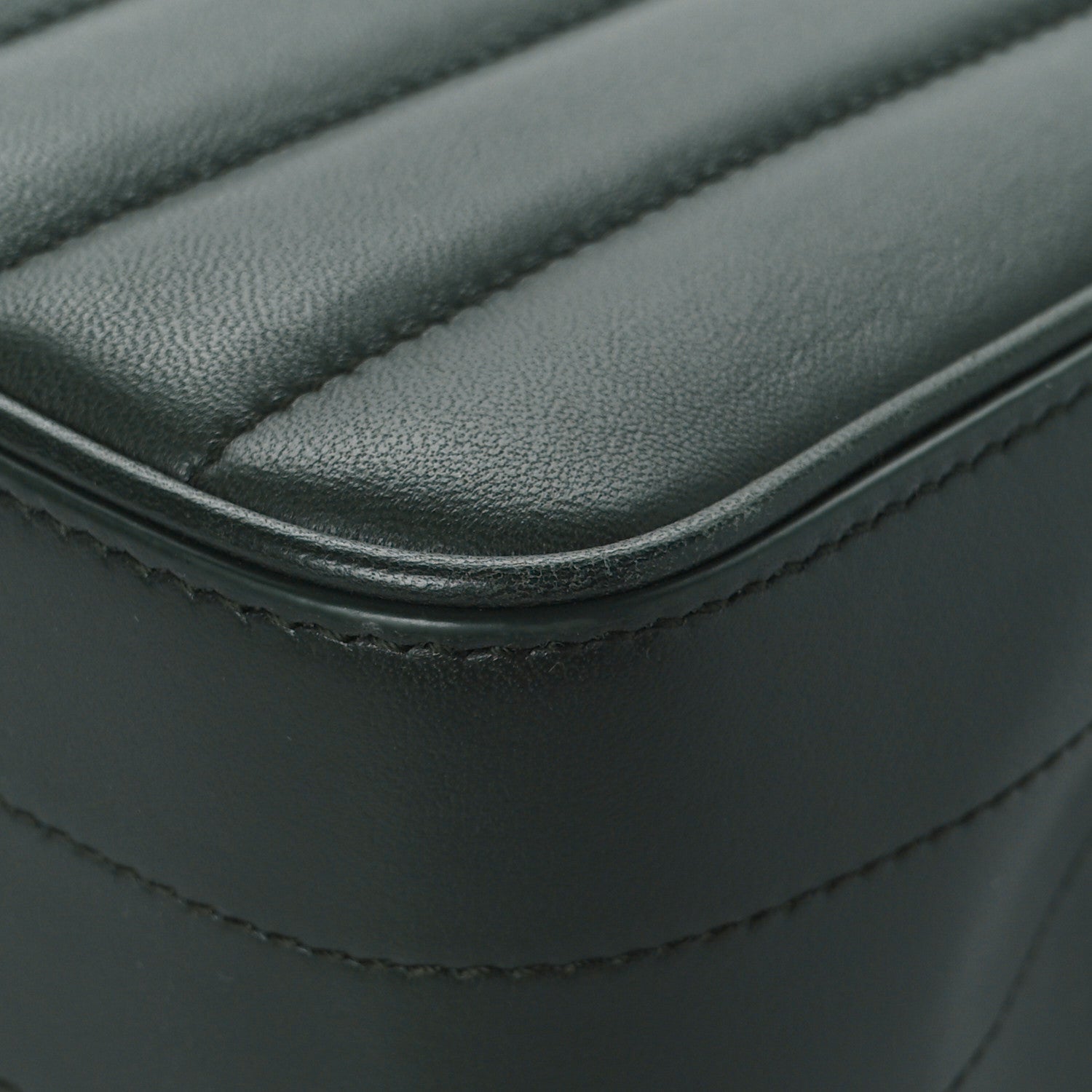 Saint Laurent Lambskin Matelasse Monogram Medium Vicky Chain Bag Algae 12 of 12