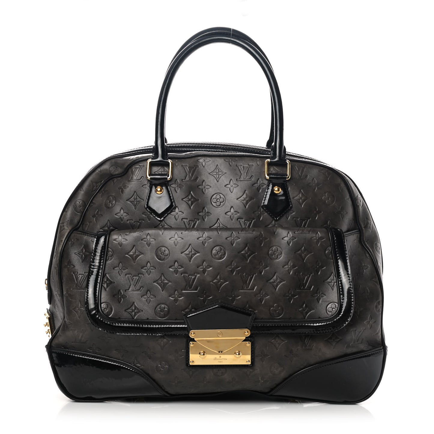Monogram Embossed Cuir Alizee Gris