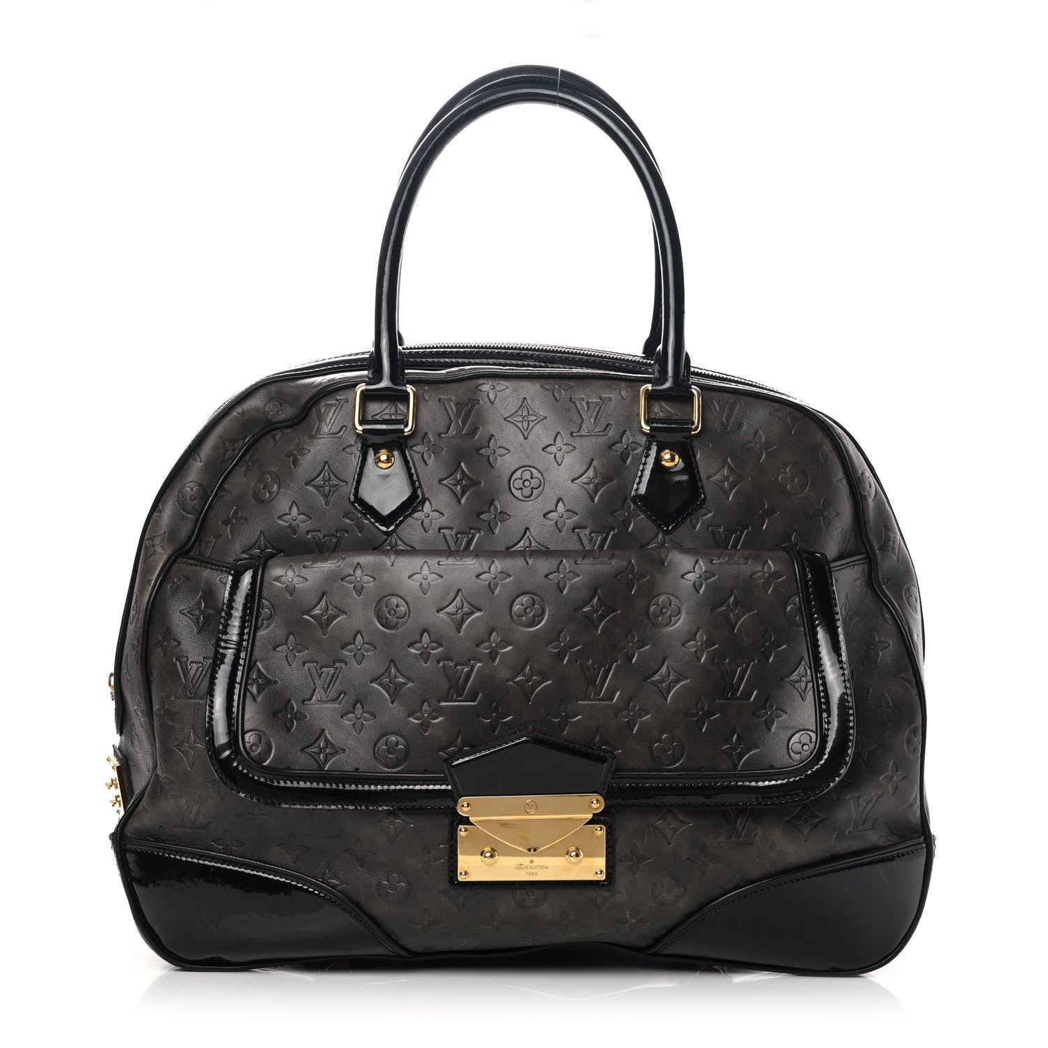 Louis Vuitton Monogram Embossed Cuir Alizee Gris 1 of 16