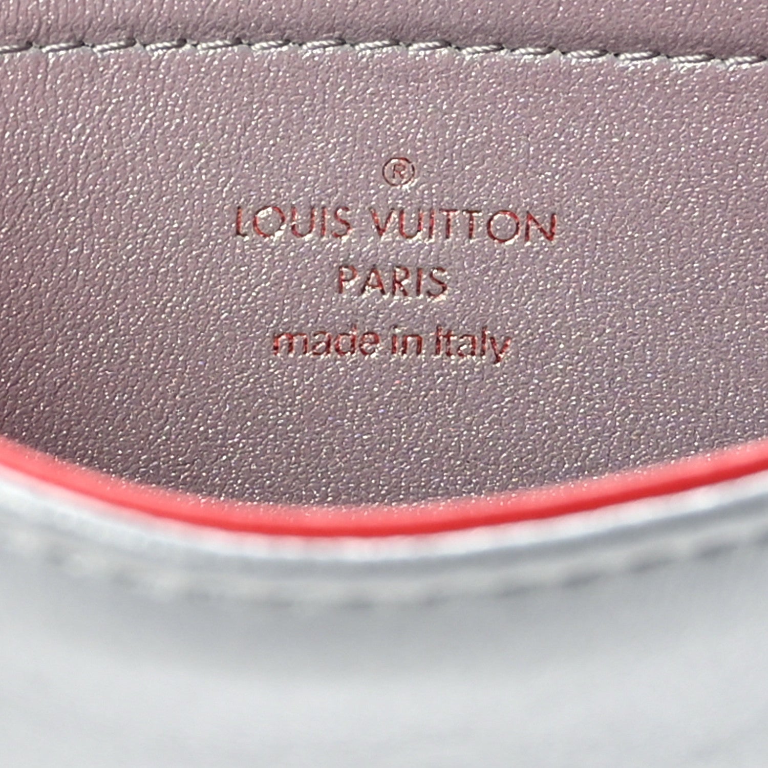 Louis Vuitton Metallic Lambskin Embossed Monogram Pochette Coussin Silver 7 of 9