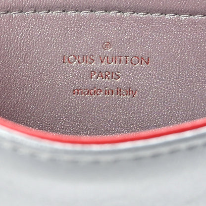 Louis Vuitton Metallic Lambskin Embossed Monogram Pochette Coussin Silver 7 of 9
