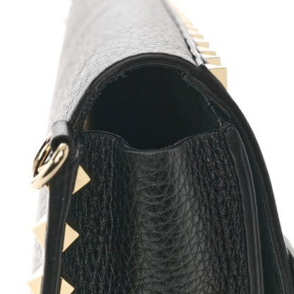 Valentino Garavani Vitello Rockstud Side Slip Crossbody Black 11 of 13