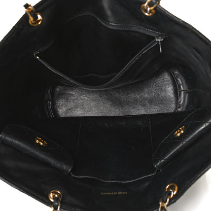 Chanel Lambskin Quilted Shopper Tote Black 8 of 11