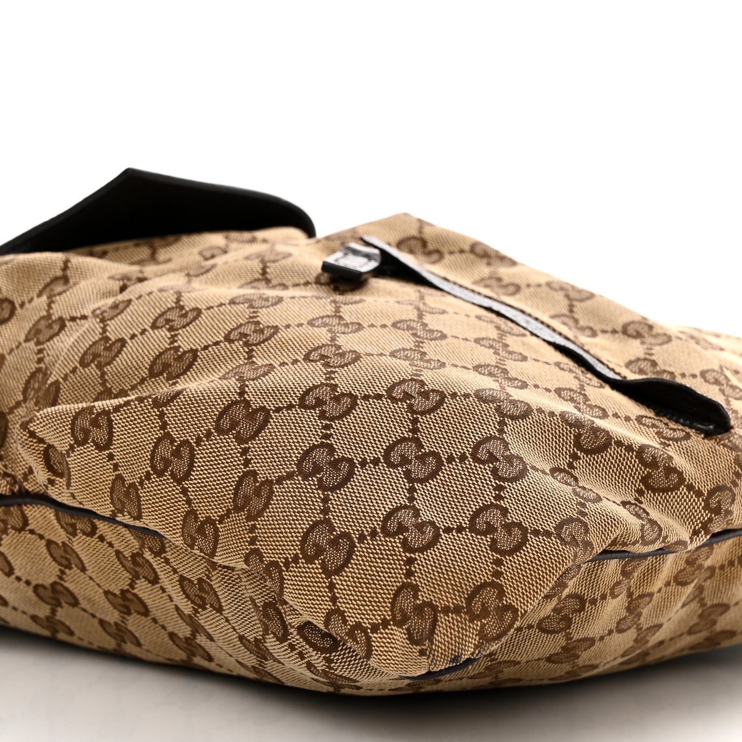 Monogram Web Medium Double Pocket Messenger Bag Dark Brown
