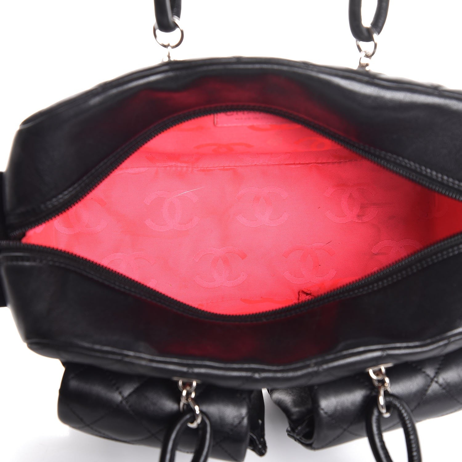 Chanel Calfskin Quilted Small Cambon Multipocket Reporter Black 5 of 10