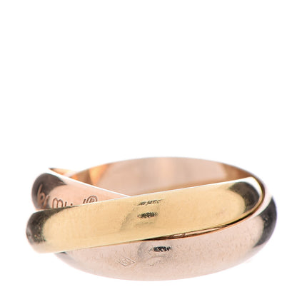 Cartier 18K Pink Yellow White Gold Small Trinity Ring 49 4.75 3 of 5