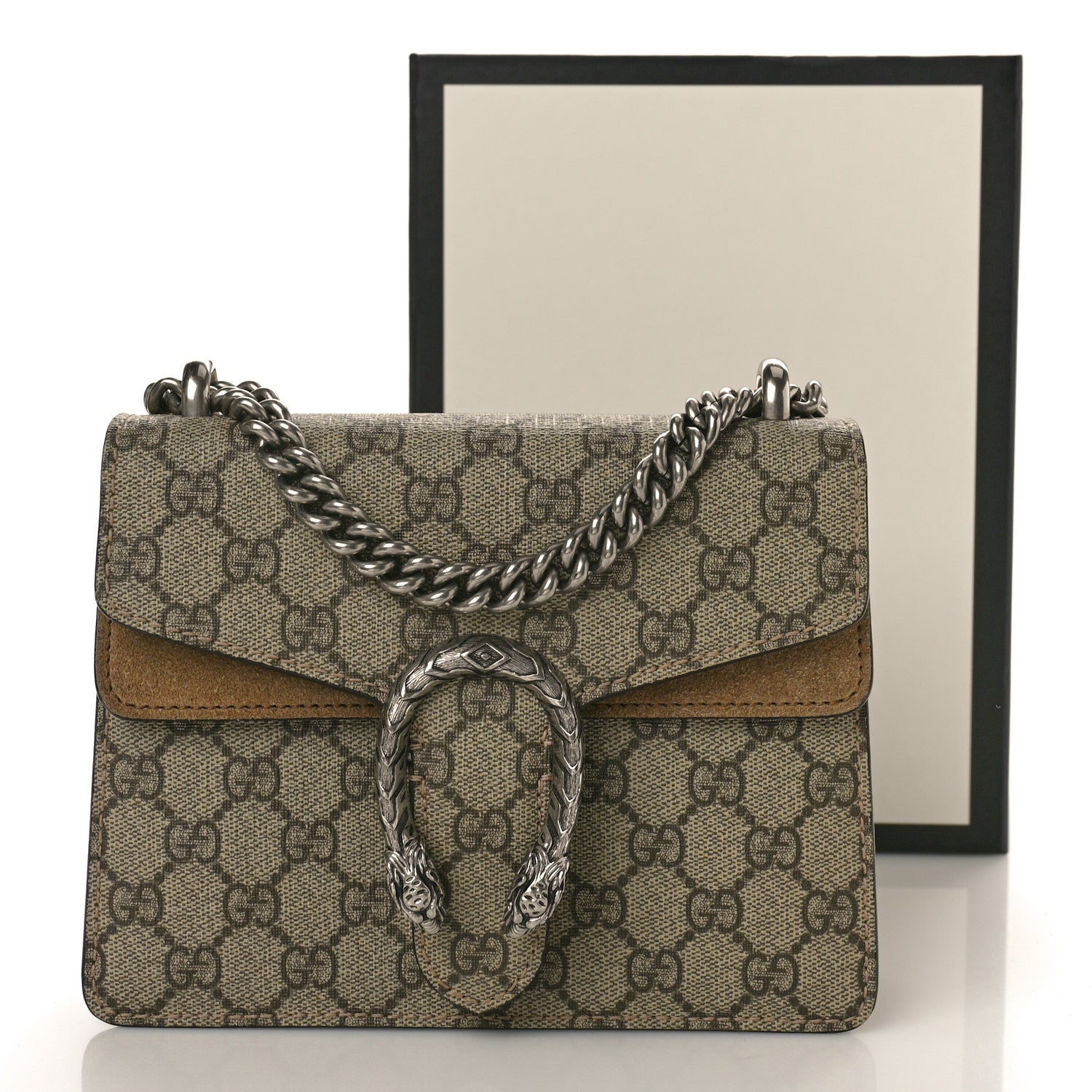Gucci GG Supreme Monogram Mini Dionysus Shoulder Bag Taupe 11 of 11