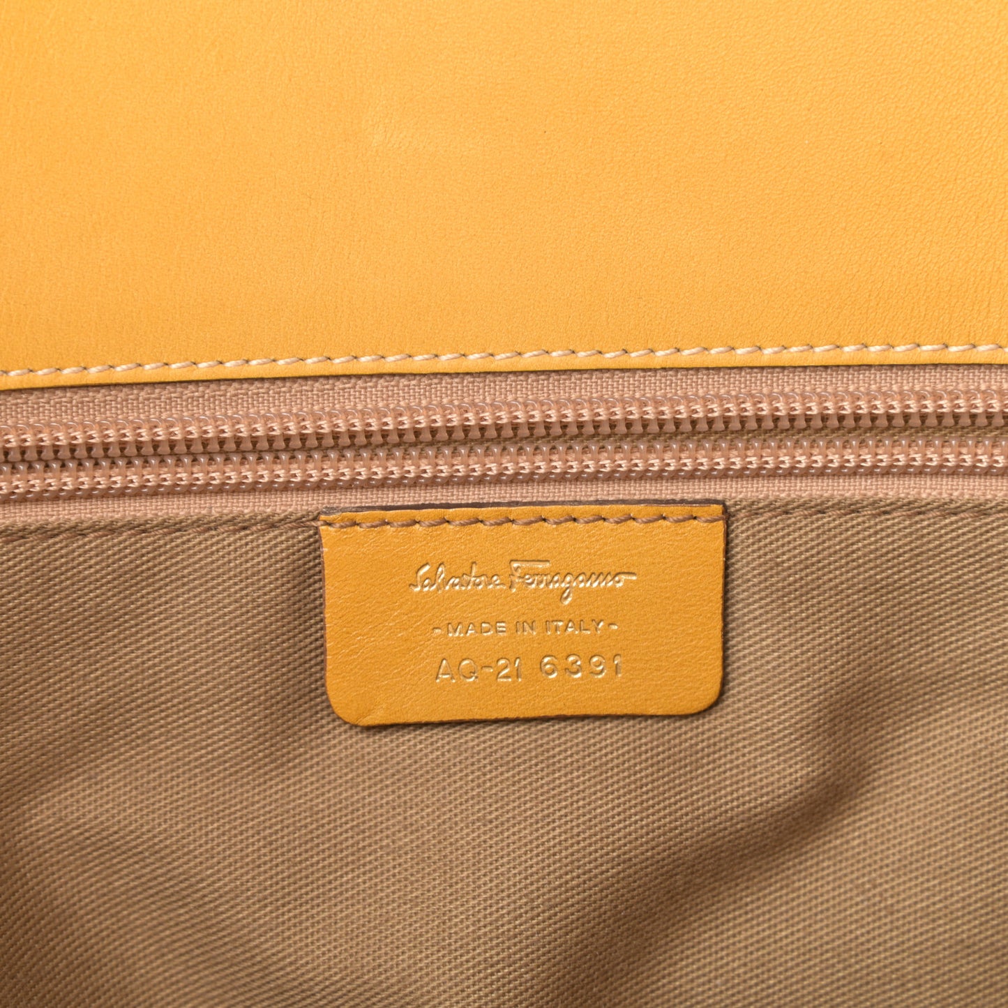 Calfskin Shoulder Bag Yellow