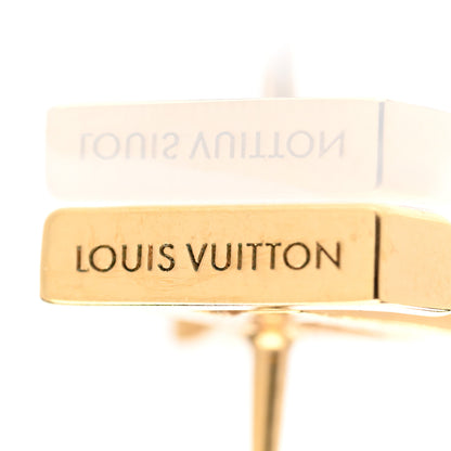 Louis Vuitton Metal LV Iconic Earrings Gold 4 of 4