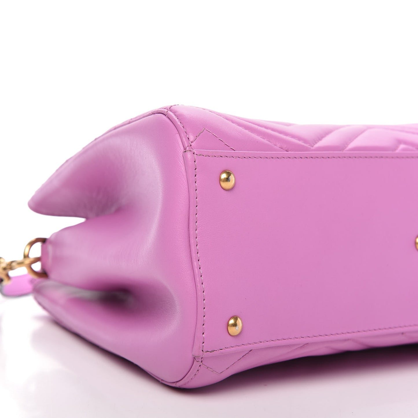 Calfskin Matelasse Small GG Marmont Tote Candy Mousse