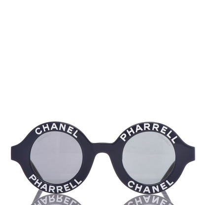 Chanel x Pharrell Williams Round 19mm Sunglasses Indigo Gris 3 of 7