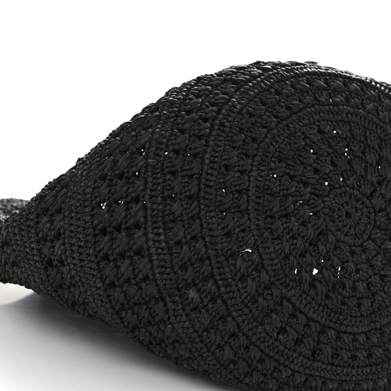 Saint Laurent Raffia Calfskin Medium Panier Tote Black 8 of 9