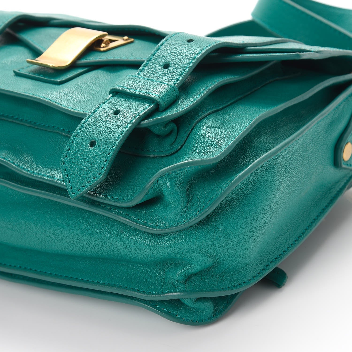 Proenza Schouler Lambskin PS1 Mini Pouch Messenger Bag Aqua 10 of 10