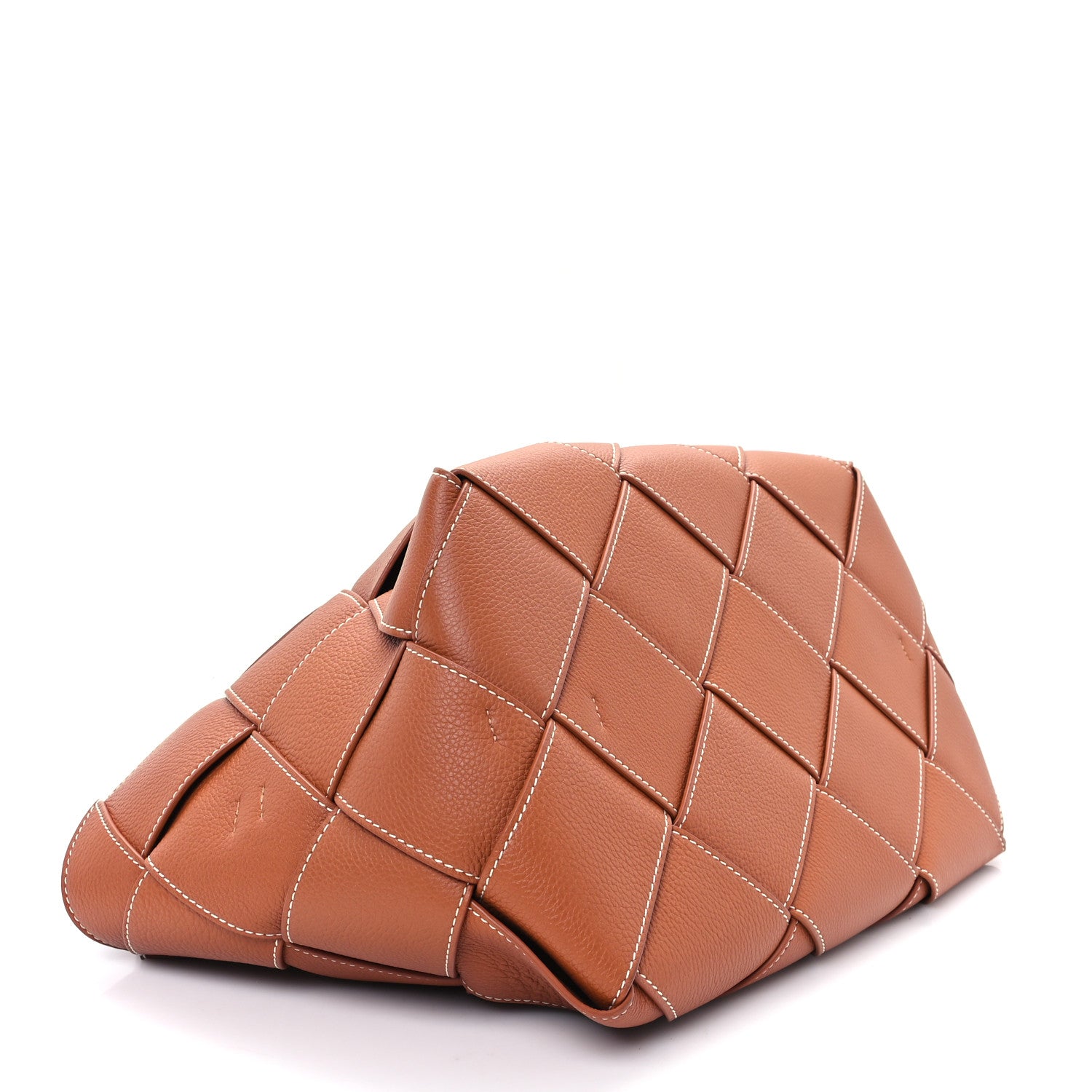 Loewe Soft Grained Calfskin Woven Basket Bag Tan 5 of 11