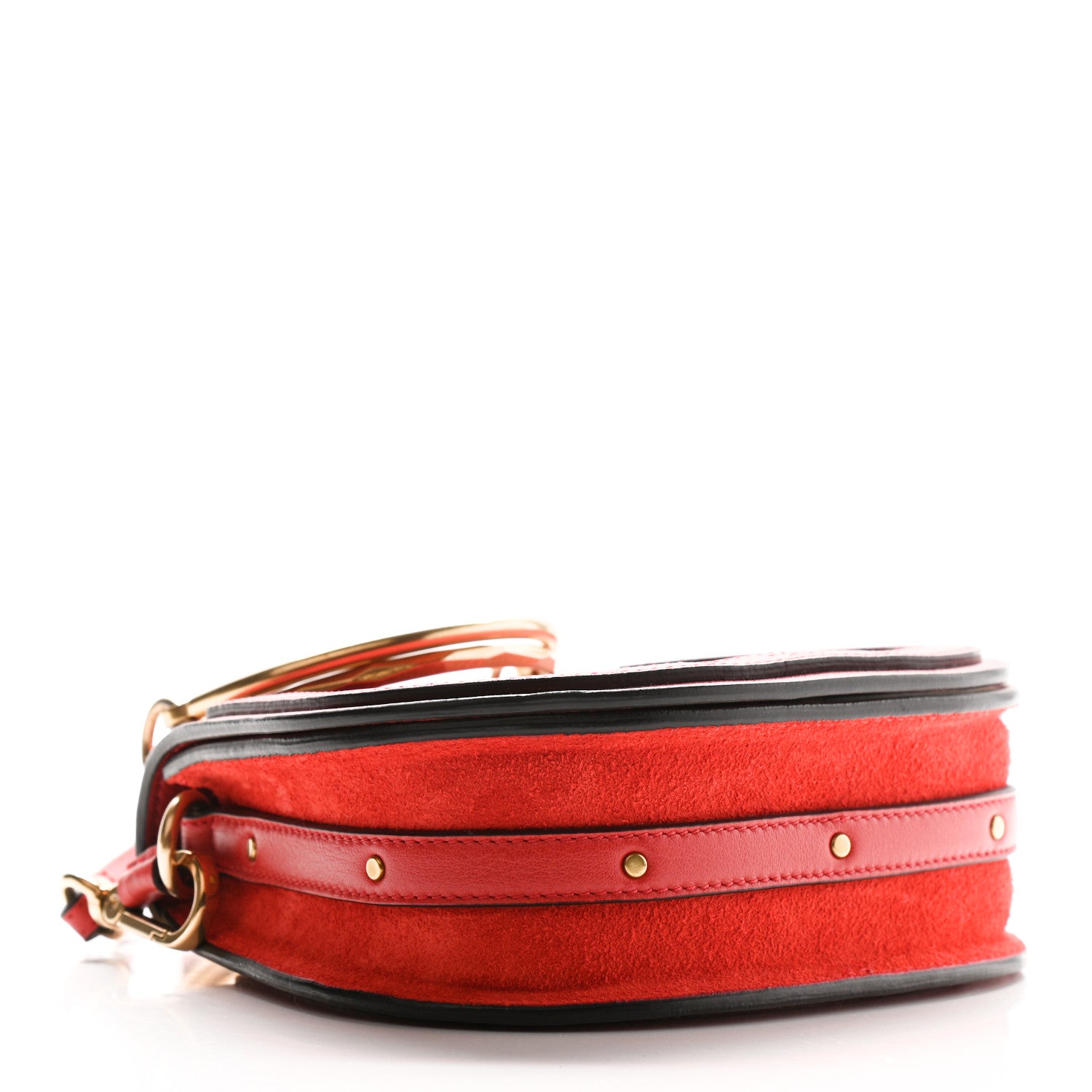 Chloe Calfskin Small Nile Bracelet Bag Earthy Red 4 of 13