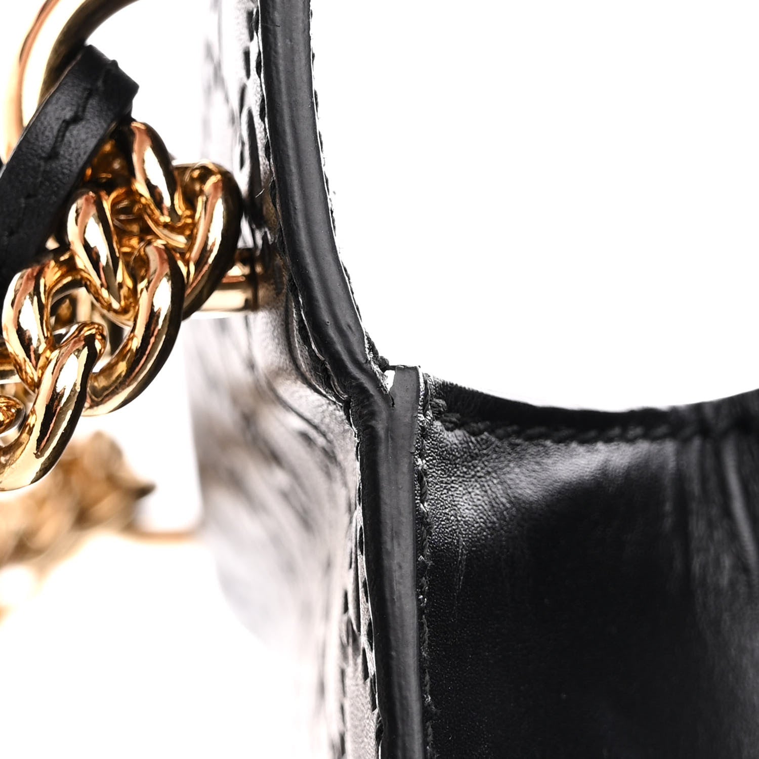 Gucci Guccissima Small Padlock Shoulder Bag Black 15 of 16