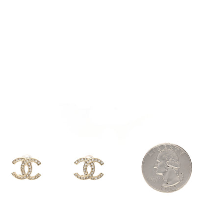Chanel Crystal Twist CC Earrings Gold 2 of 5