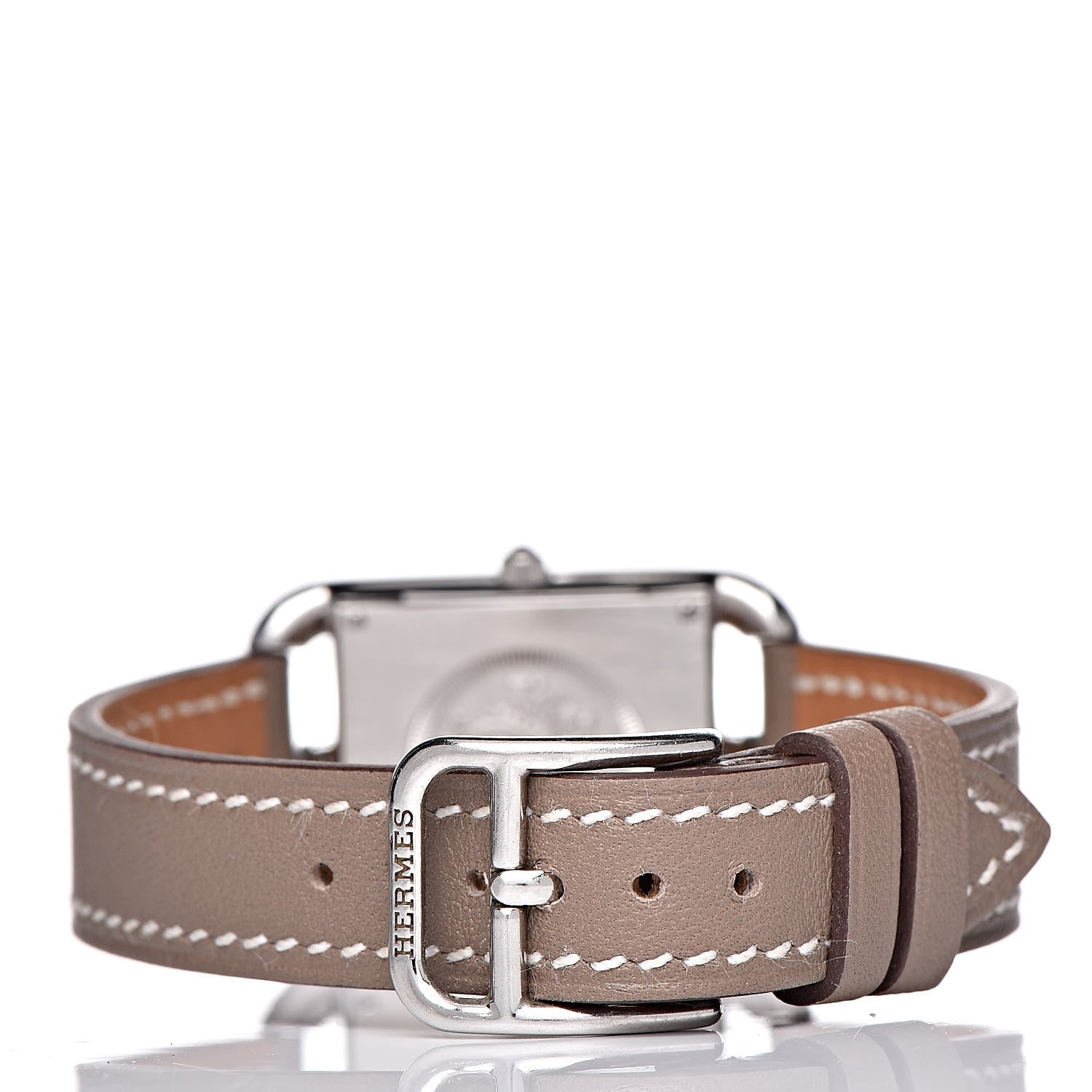 Hermes Stainless Steel Swift 23mm Cape Cod Quartz Watch Etoupe 4 of 11