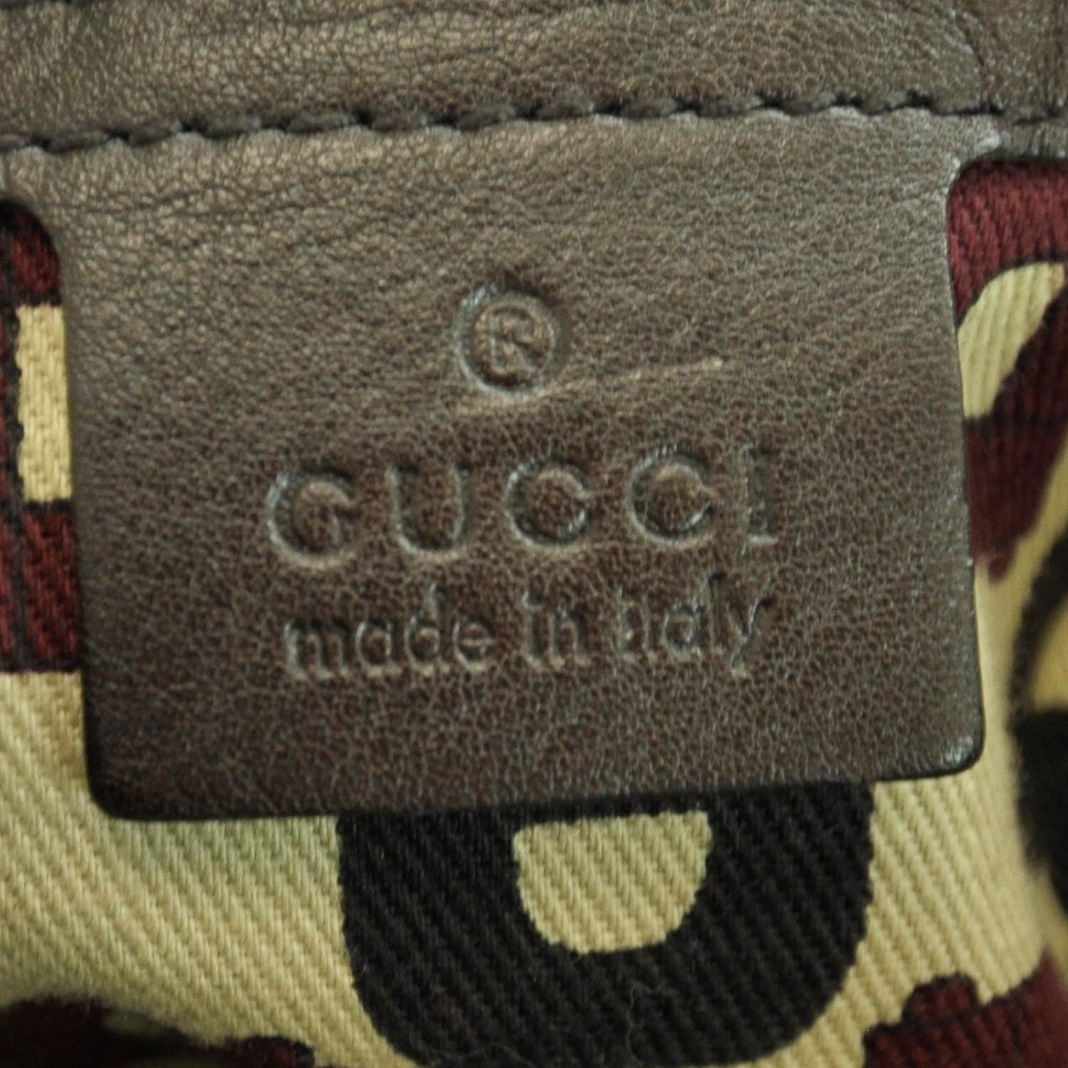 Gucci Guccissima Large Horsebit Chain Hobo Brown 7 of 9