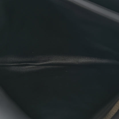 Gucci Roxy Calfskin Web Medium Blondie Top Handle Shoulder Flap Bag Black 6 of 13