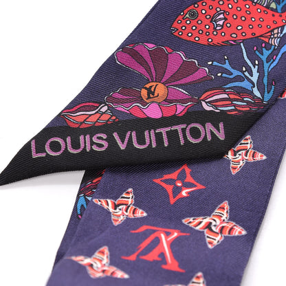 Louis Vuitton Silk Sea Of Love BB Bandeau Navy 3 of 3