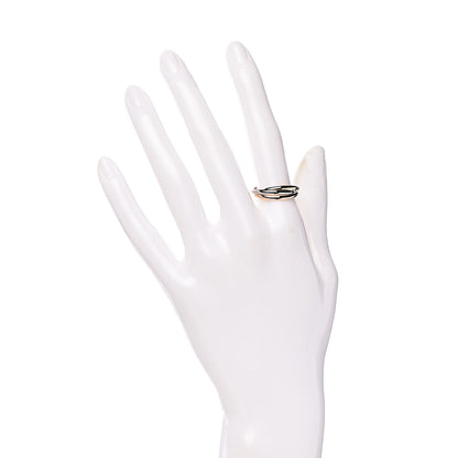 Cartier 18K Pink Yellow White Gold Small Les Must De Trinity Ring 54 6.75 2 of 5