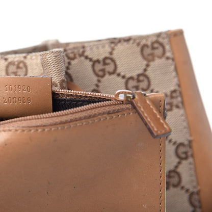 Gucci Monogram Calfskin Tote Brown 9 of 10