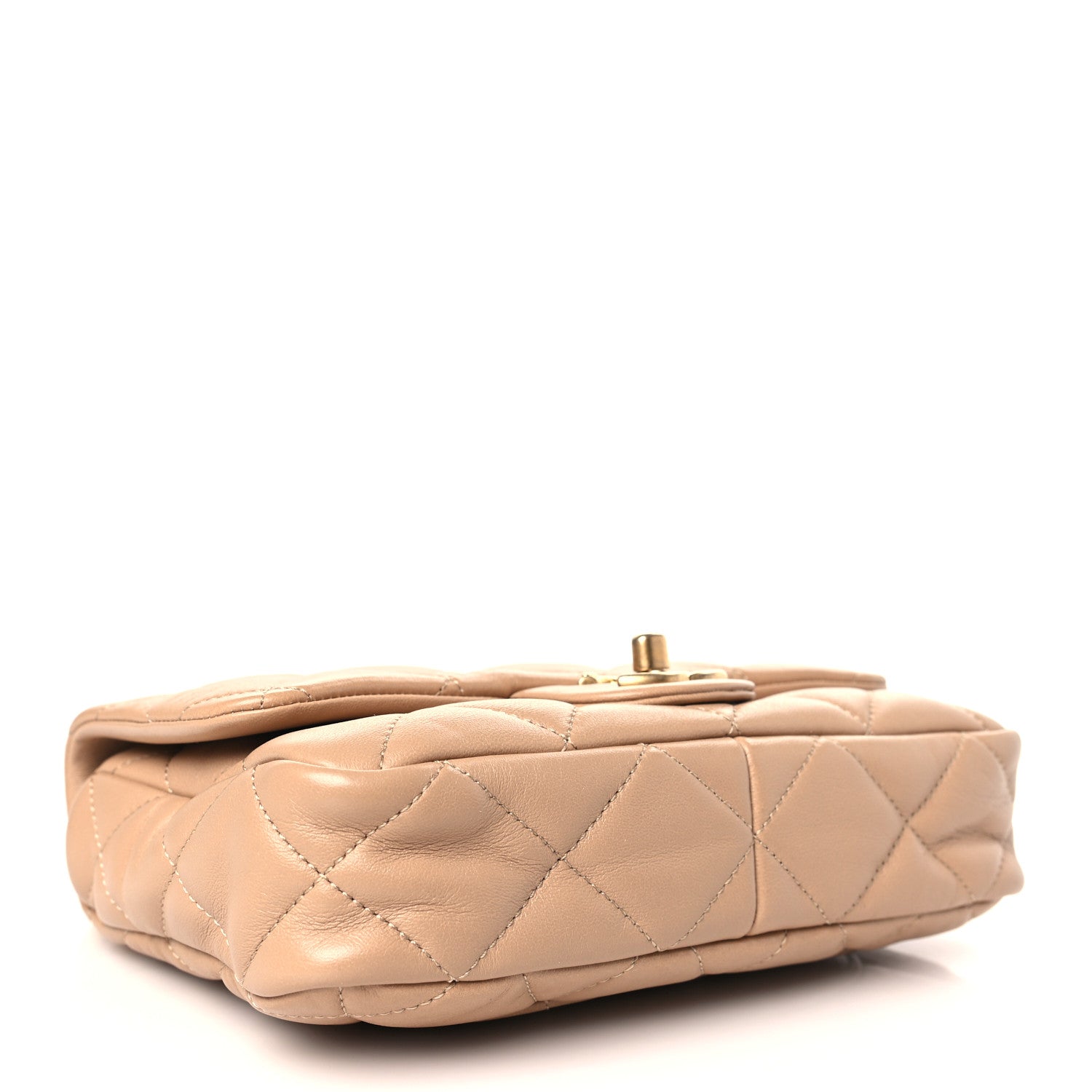 Chanel Lambskin Quilted Small CC Funky Town Flap Beige 4 of 9