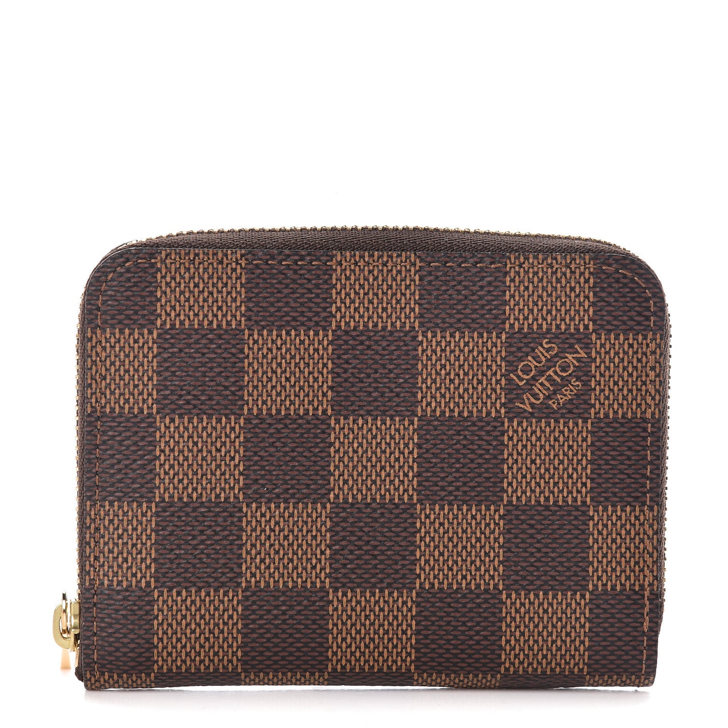 Damier Ebene Zippy Coin Purse Rose Ballerine