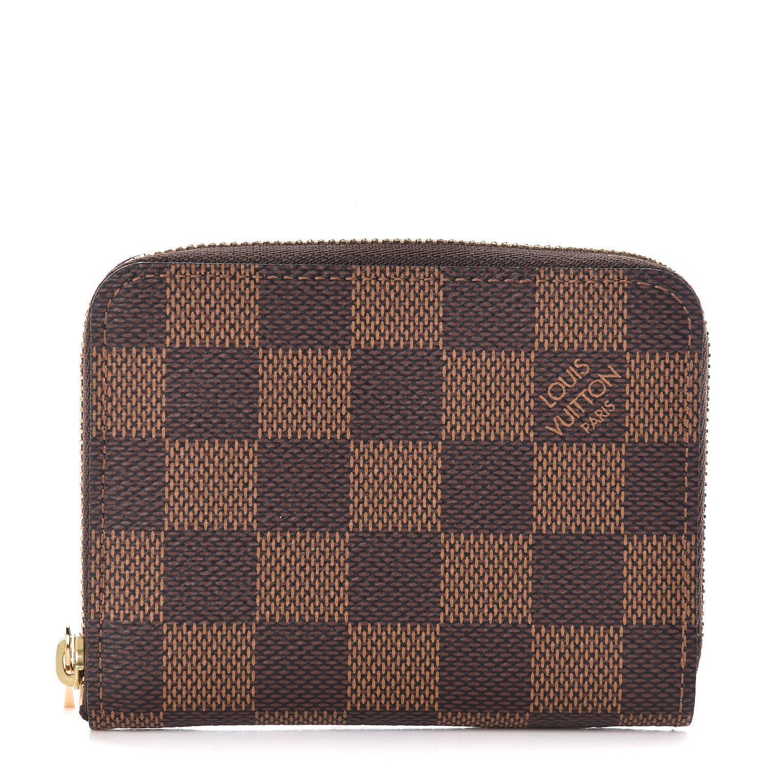 Louis Vuitton Damier Ebene Zippy Coin Purse Rose Ballerine 1 of 8