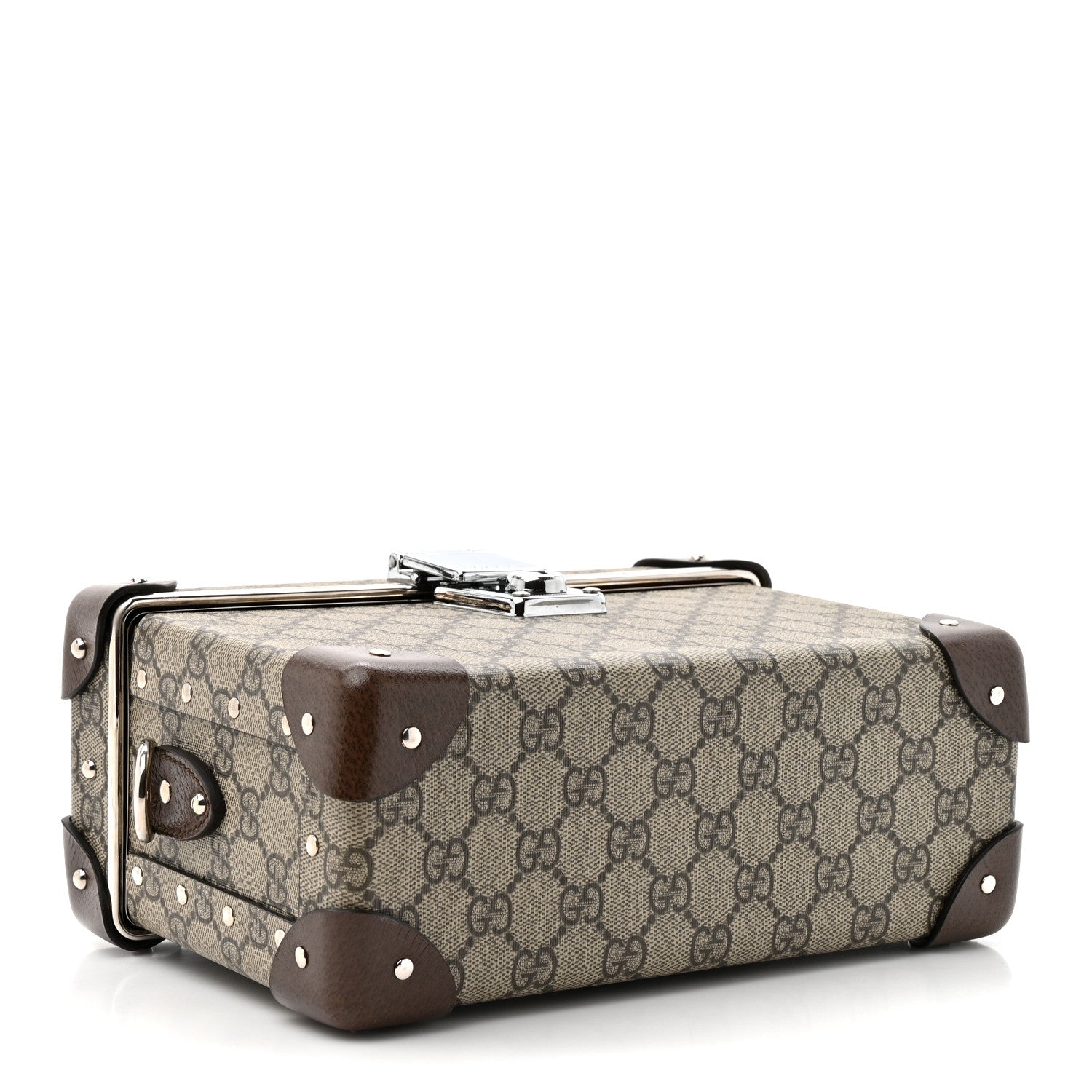 Gucci GG Supreme Monogram Globe-Trotter Beauty Case Brown 4 of 10