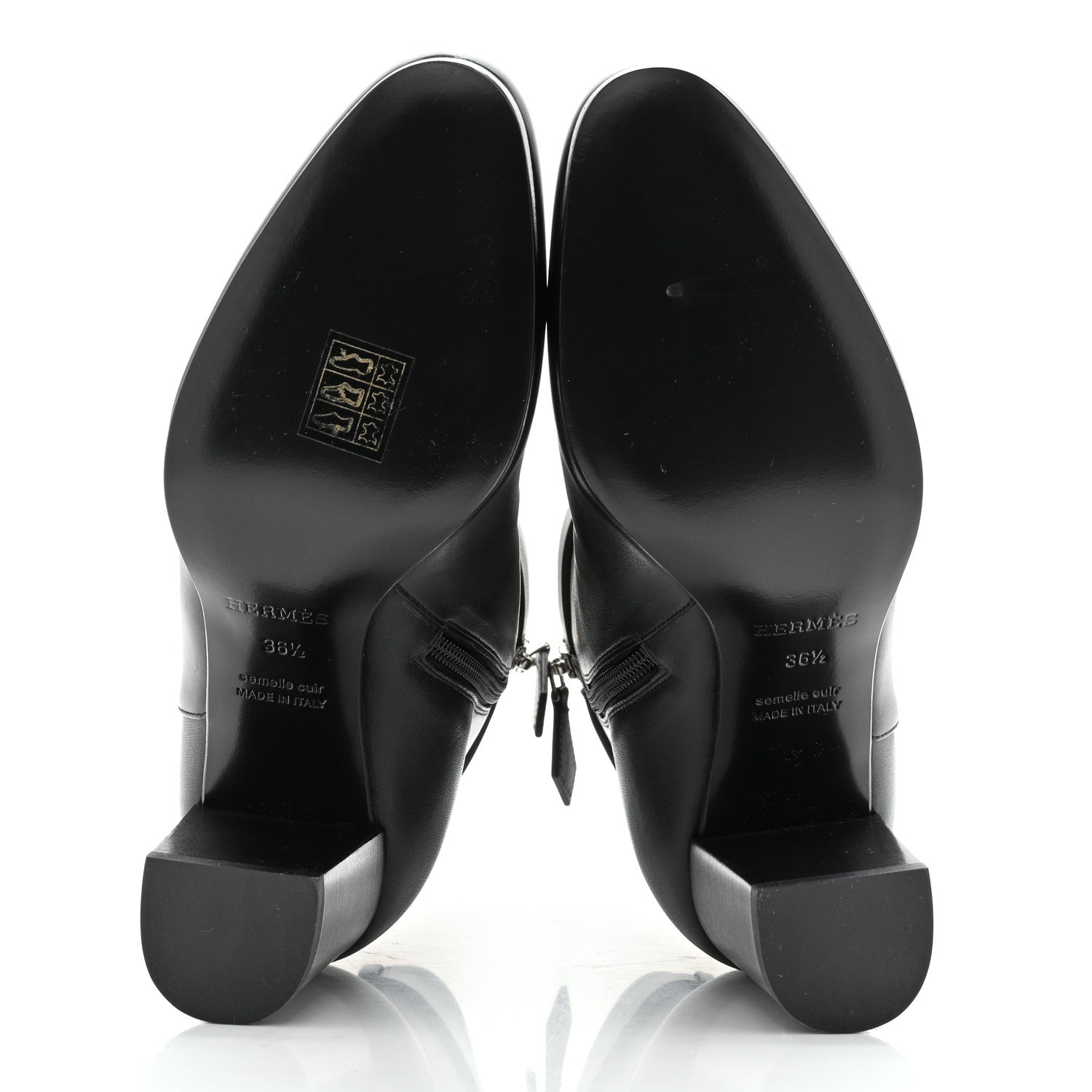 Hermes Calfskin Saint Germain Ankle Boots 36.5 Black 5 of 11