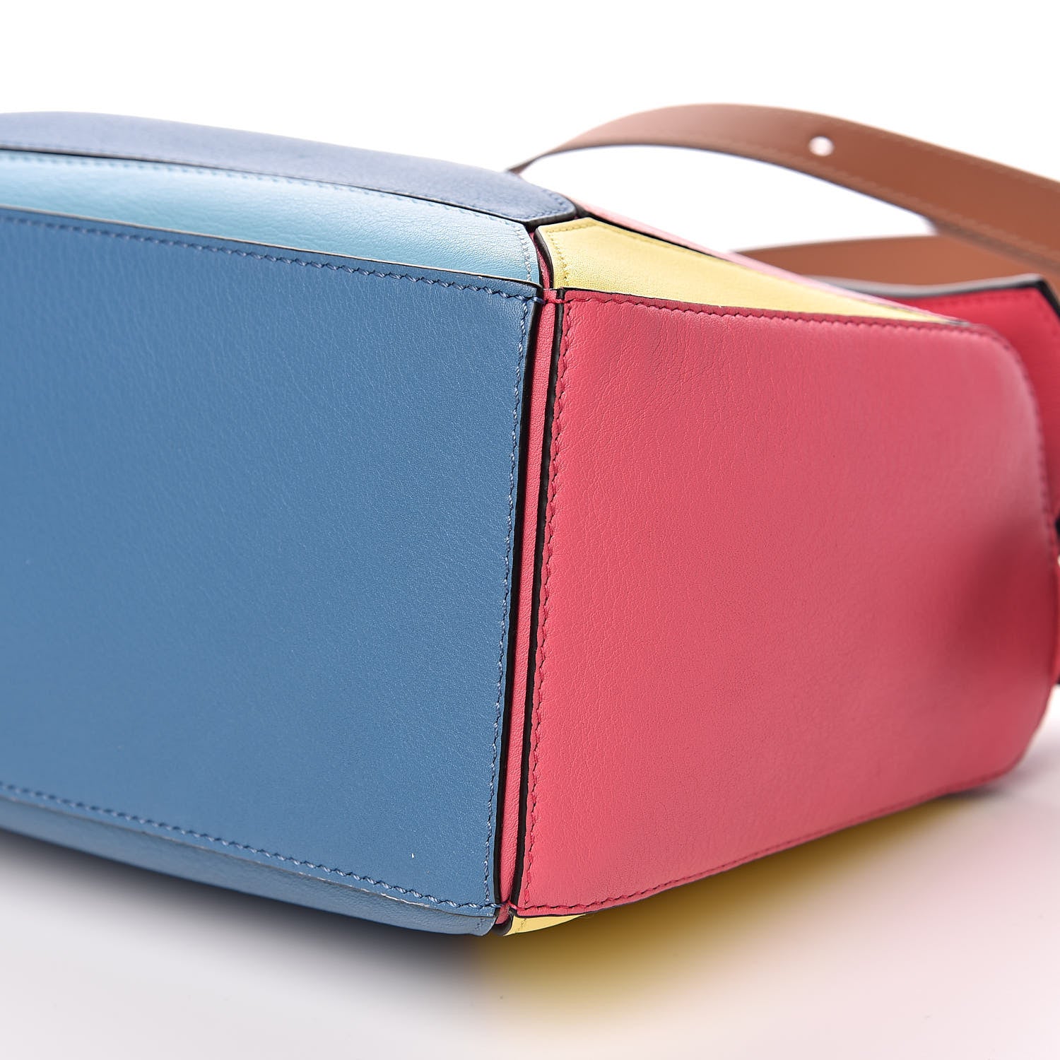 Loewe Calfskin Small Puzzle Bag Tan Multicolor 9 of 10