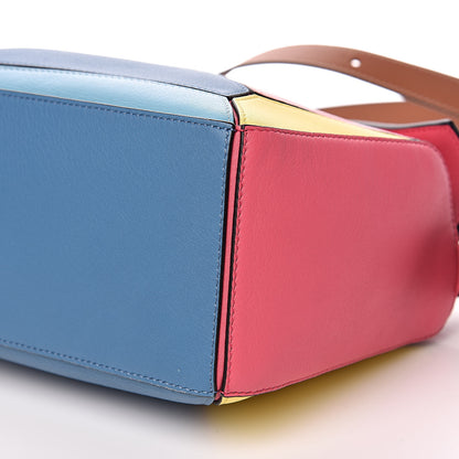 Loewe Calfskin Small Puzzle Bag Tan Multicolor 9 of 10
