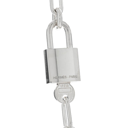Hermes Sterling Silver GM Alphakelly Necklace 4 of 5