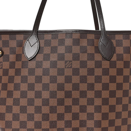 Louis Vuitton Damier Ebene Neo Neverfull MM Rose Ballerine 8 of 12