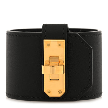 Hermes Swift  Large Kelly Twist Bracelet T2 Black 1 of 5