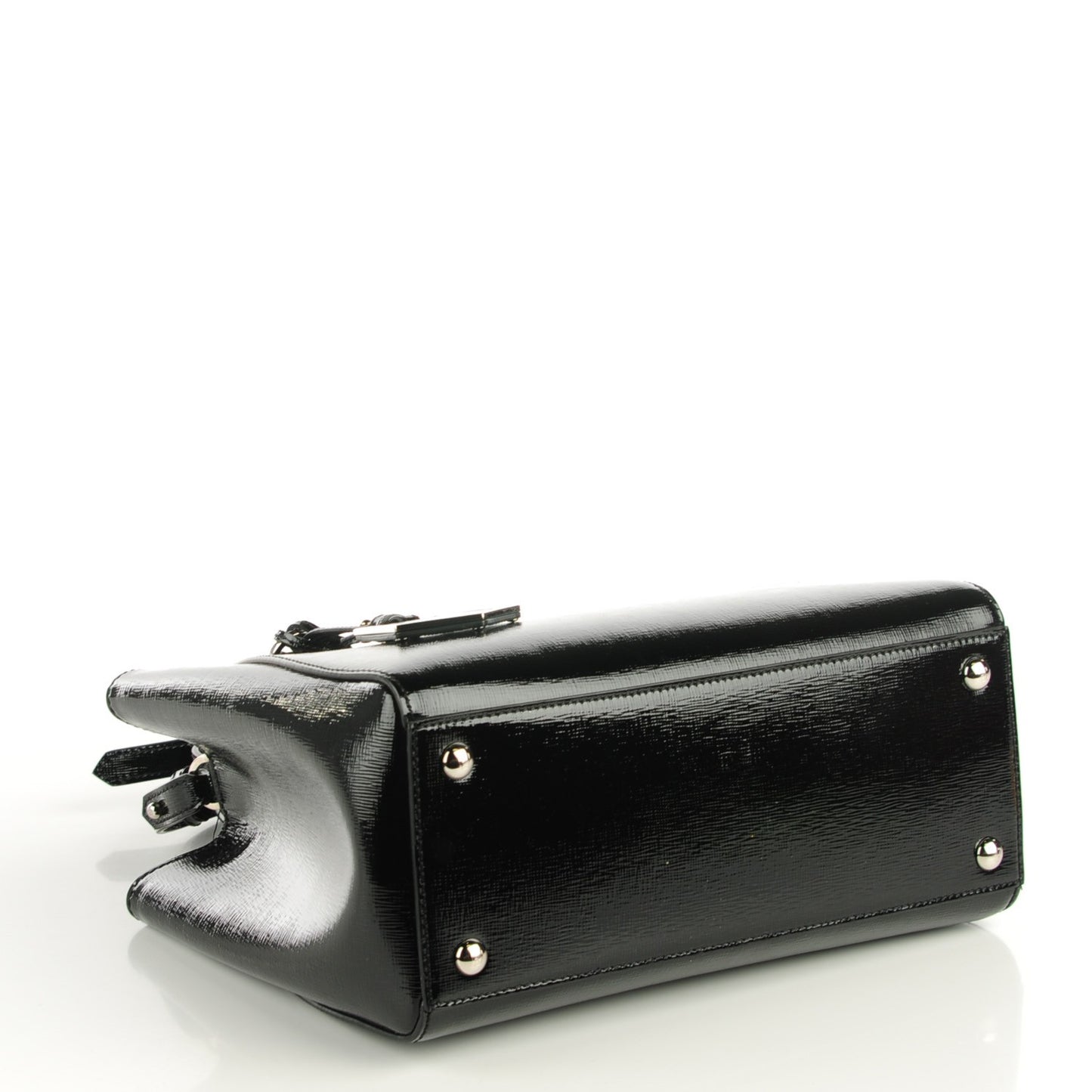 Patent Vitello Elite Petite 2Jours Tote Black