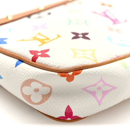 Louis Vuitton Monogram Multicolor Pochette Accessories White 8 of 9